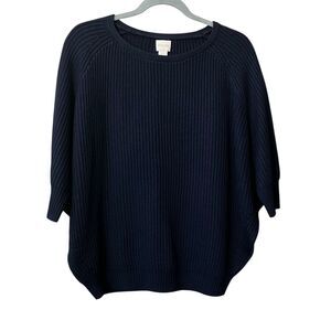 Chico's short batwing sleeve relaxed fit sweater